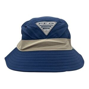 Columbia‎ PFG Unisex Slack Tide Bucket Hat UPF50 Omni Shield 2" Brim Blue S/M